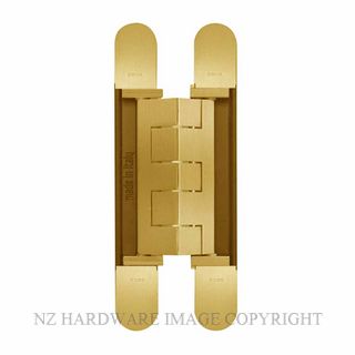 CEAM BAC1432PB 3D ADJUSTABLE CONCEALED DOOR HINGE POLISHED BRASS