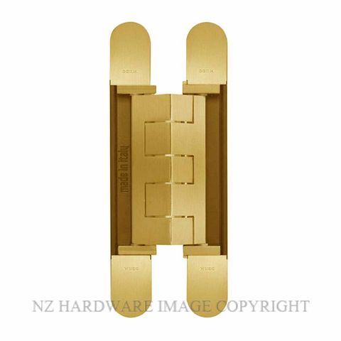CEAM BAC1432PB 3D ADJUSTABLE CONCEALED DOOR HINGE POLISHED BRASS