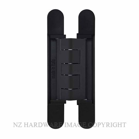 CEAM BAC1432WBL 3D ADJUSTABLE CONCEALED DOOR HINGE WIDE THROW BLACK