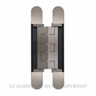 CEAM BAC1432WSN 3D ADJUSTABLE CONCEALED DOOR HINGE WIDE THROW SATIN NICKEL