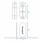 FRITSJURGENS FJ707002 FLUSH CONCEALED MAGNET BLACK