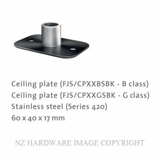 FRITSJURGENS FJS/CPXXBSBK CEILING PLATE | CLASS B | SQUARED |BLACK