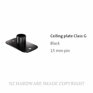 FRITSJURGENS FJS/CPXXGSBK CEILING PLATE | CLASS G | SQUARED |BLACK