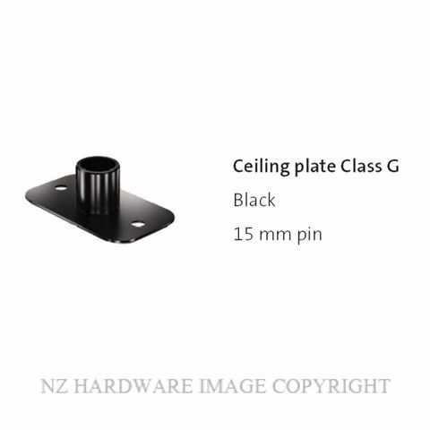 FRITSJURGENS FJS/CPXXGSBK CEILING PLATE | CLASS G | SQUARED |BLACK