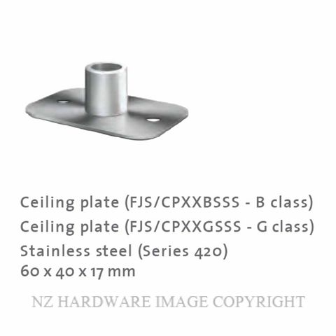 FRITSJURGENS FJS/CPXXGSSS CEILING PLATE | CLASS G | SQUARED |SS