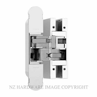 CEAM BAC1080CR FULLY CONCEALED 3D HINGE WITH GLASS PATCH PLATE CHROME PLATE