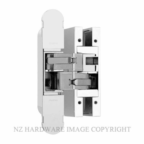 CEAM BAC1080CR FULLY CONCEALED 3D HINGE WITH GLASS PATCH PLATE CHROME PLATE
