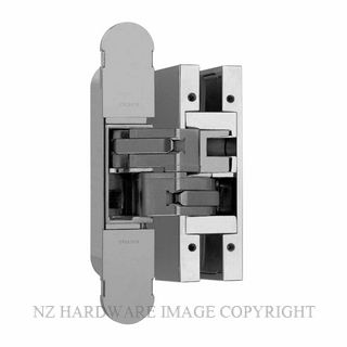 CEAM BAC1080SC FULLY CONCEALED 3D HINGE WITH GLASS PATCH PLATE SATIN CHROME