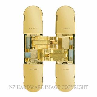 CEAM BAC1129PB 3D ADJUSTABLE CONCEALED DOOR HINGE POLISHED BRASS
