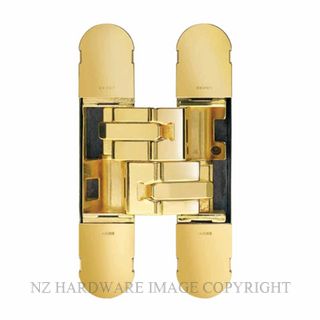 CEAM BAC1131SPB 3D ADJUSTABLE CONCEALED DOOR HINGE POLISHED BRASS