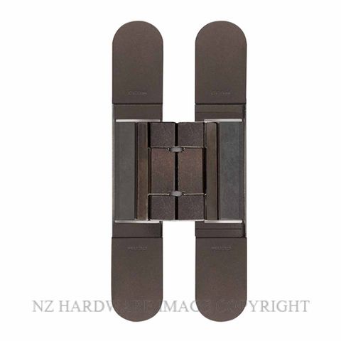 CEAM BAC1430BZ 3D ADJUSTABLE CONCEALED DOOR HINGE BRONZE