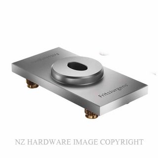 FRITSJURGENS FJVP8040MSS/FLSQ FLUSH SQUARE END FLOOR PLATE SATIN STAINLESS STEEL