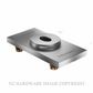 FRITSJURGENS FJVP8040MSS/FLSQ FLUSH SQUARE END FLOOR PLATE SATIN STAINLESS STEEL