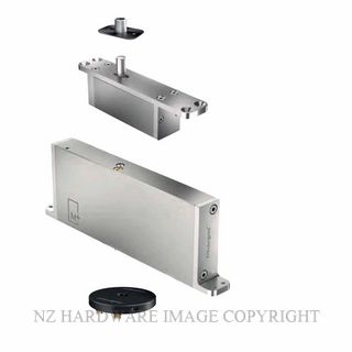FRITSJURGENS FJS/STM+70BFRBK FULL KIT | SYSTEM M+B |70 MM MIN PIVOT POINT | FLUSH ROUND FLOOR PLATE | EMB BLACK