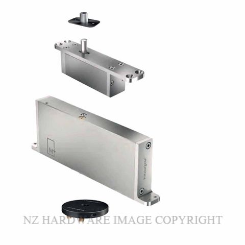 FRITSJURGENS FJS/STM70AAFRBK FULL KIT | SYSTEM MAA |70 MM MIN PIVOT POINT | FLUSH ROUND FLOOR PLATE | EMB BLACK