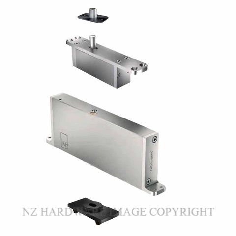 FRITSJURGENS FJS/STM+70AFSBK FULL KIT | SYSTEM M+A |70 MM MIN PIVOT POINT | FLUSH SQUARED FLOOR PLATE | EMB BLACK