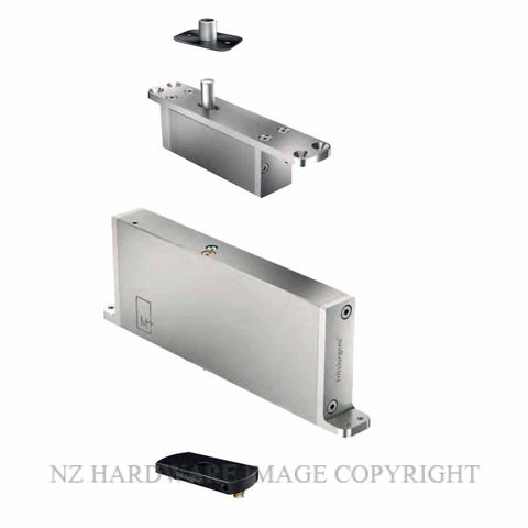 FRITSJURGENS FJS/STM+70ASBK FULL KIT | SYSTEM M+A |70 MM MIN PIVOT POINT | SQUARED FLOOR PLATE | PVD BLACK