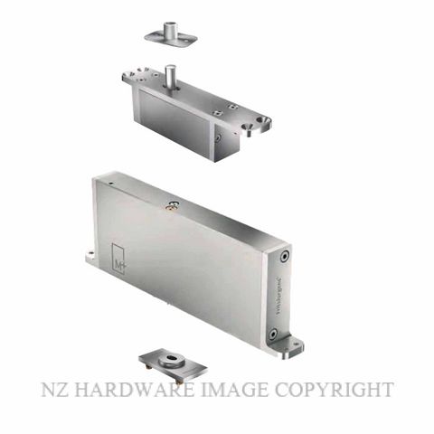 FRITSJURGENS FJS/STM+70BFSSS FULL KIT | SYSTEM M+B |70 MM MIN PIVOT POINT | FLUSH SQUARED FLOOR PLATE |STAINLESS STEEL