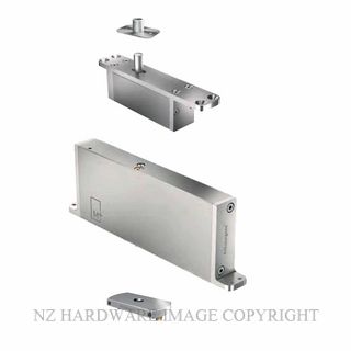 FRITSJURGENS FJS/STM+70BSSS FULL KIT | SYSTEM M+B |70 MM MIN PIVOT POINT | SQUARED FLOOR PLATE | STAINLESS STEEL