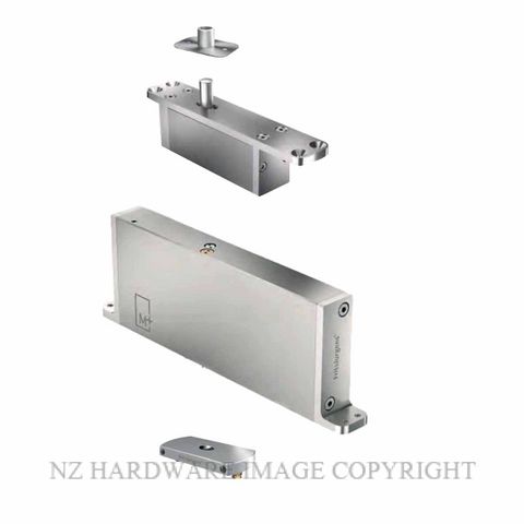 FRITSJURGENS FJS/STM+70BSSS FULL KIT | SYSTEM M+B |70 MM MIN PIVOT POINT | SQUARED FLOOR PLATE | STAINLESS STEEL
