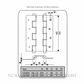 JUSTOR BIDA180WWHT DA180W WALL MNT DOUBLE ACTION SPRING HINGE: WHITE