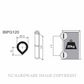 JUSTOR BIPG120 PG120 WELDING HINGE