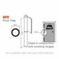 JUSTOR BIPP PUSH PLATE HINGE: GM