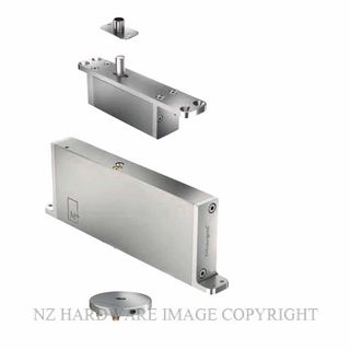 FRITSJURGENS FJS/STM70AAFRSS FULL KIT | SYSTEM MAA |70 MM MIN PIVOT POINT | FLUSH ROUND FLOOR PLATE |STAINLESS STEEL
