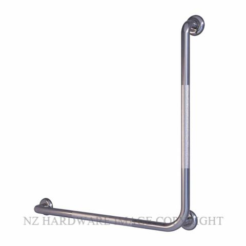 METLAM MLR750_PEEN PEENED 90° GRAB RAIL 750MMX750MM CONCEALED FIX SATIN STAINLESS