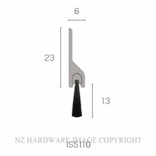KILARGO IS5110 BRUSH SEAL CLEAR ANODISED