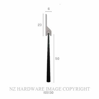 KILARGO IS5130 2500MM CLEAR ANODISED BRUSH SEAL 50MM