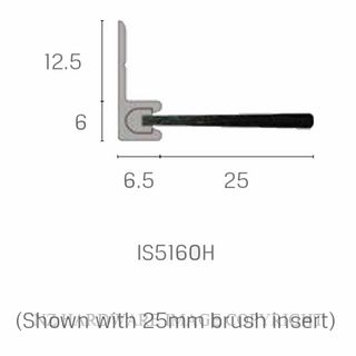 KILARGO 5160H BRUSH SEAL CLEAR ANODISED