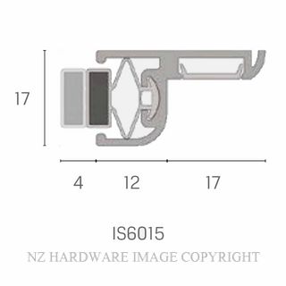 KILARGO IS6015 3000MM MAGNETIC SEAL CLEAR ANODISED
