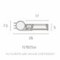KILARGO IS7025SI DDS PERIMETER SEAL DOUBLE DOOR SET CLEAR ANODISED