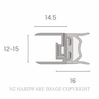 KILARGO IS7300SI 3000MM CLEAR ANODISED