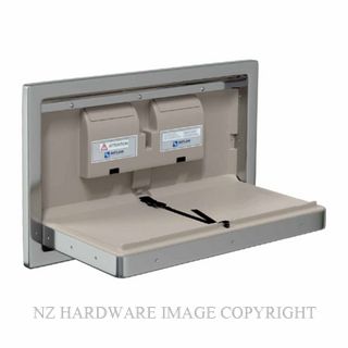 METLAM ML_8200REC RECESSED BABY CHANGE STATION SATIN STAINLESS