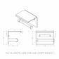 METLAM ML268_TRH_SS SINGLE TOILET ROLL HOLDER WITH SHELF TOP SATIN STAINLESS