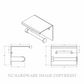 METLAM ML268_TRH_DESIGNER SINGLE TOILET ROLL HOLDER WITH SHELF TOP DESIGNER BLACK