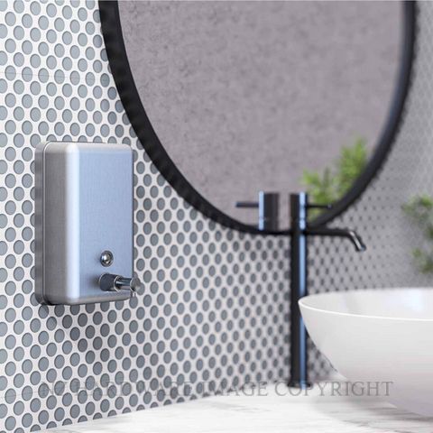 METLAM ML605AS_N VERTICAL LIQUID SOAP DISPENSER SATIN STAINLESS