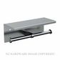 METLAM ML269_TRH_SS DOUBLE TOILET ROLL HOLDER WITH SHELF TOP SATIN STAINLESS