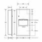 METLAM ML710_REC_MK2_DESIGNER RECESSED PAPER TOWEL DISPENSER AND 6.5 LITRE WASTE BIN DESIGNER BLACK