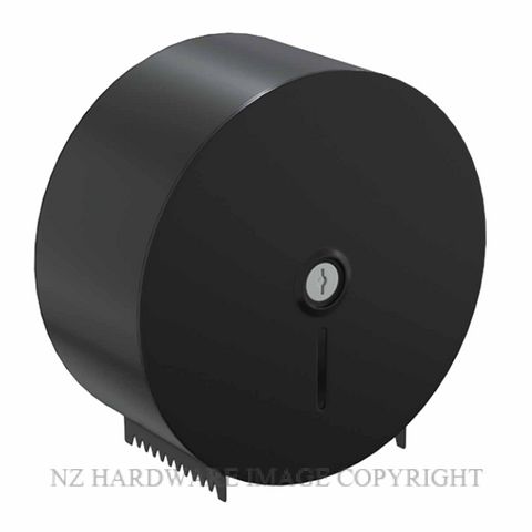 METLAM ML841_DESIGNER JUMBO TOILET ROLL DISPENSER LOCKABLE DESIGNER BLACK