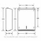 METLAM ML725SS_MK2 MULTI FOLD PAPER TOWEL DISPENSER SATIN STAINLESS