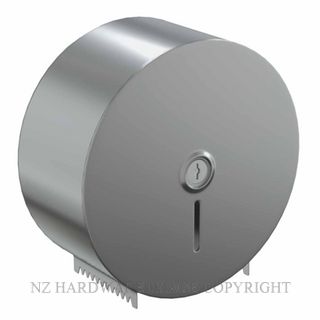 METLAM ML841 JUMBO TOILET ROLL DISPENSER LOCKABLE SATIN STAINLESS
