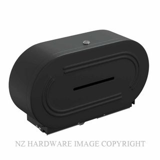METLAM ML841DBL_DESIGNER DOUBLE JUMBO TOILET ROLL DISPENSER LOCKABLE DESIGNER BLACK