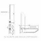 METLAM MLR55_PEEN PULL DOWN PEENED GRAB RAIL SATIN STAINLESS