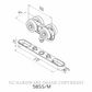 BRIO SFH58SS/M PRO RUN DOOR HANGER RECESSED MOUNT (PER PAIR)