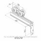 BRIO SFH61SS/M PRO RUN DOOR HANGER ZERO CLEARANCE (PER PAIR)