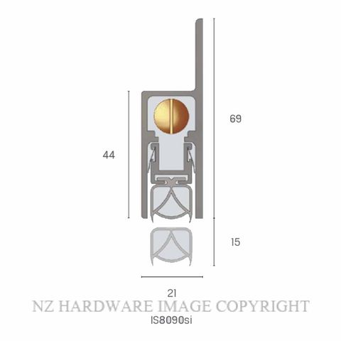 KILARGO IS8090SI 0920MM CLEAR ANODISED
