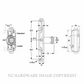 LENLOCK A-637V-22-01 TAMBOUR SINGLE SLIDING DOOR LOCK CHROME PLATE